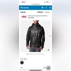 Columbia Mens OutDry Extreme Mesh Hooded Shell